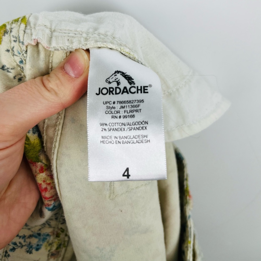 Jordache Floral Print Skinny Jeans Size 4 - Picture 5 of 6